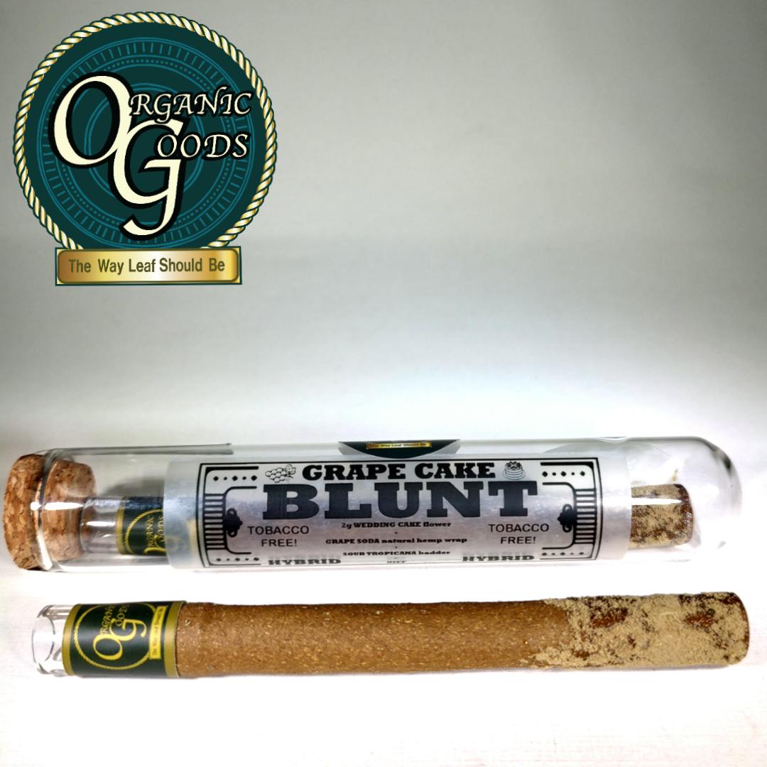 Grape Cake TF Blunt Dipped in Badder and Kief 2g