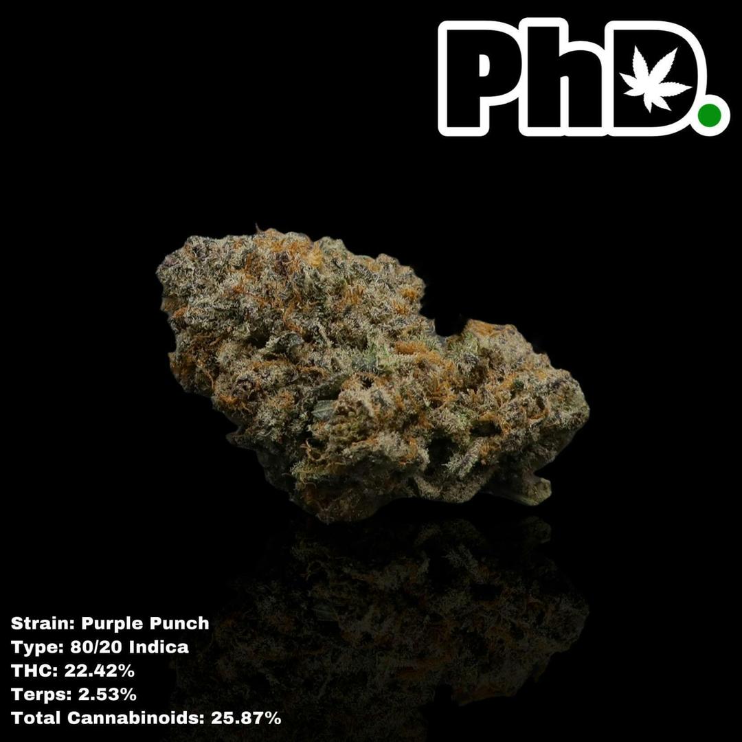 PhD Indoor Flower - Purple Punch-25.87% THC