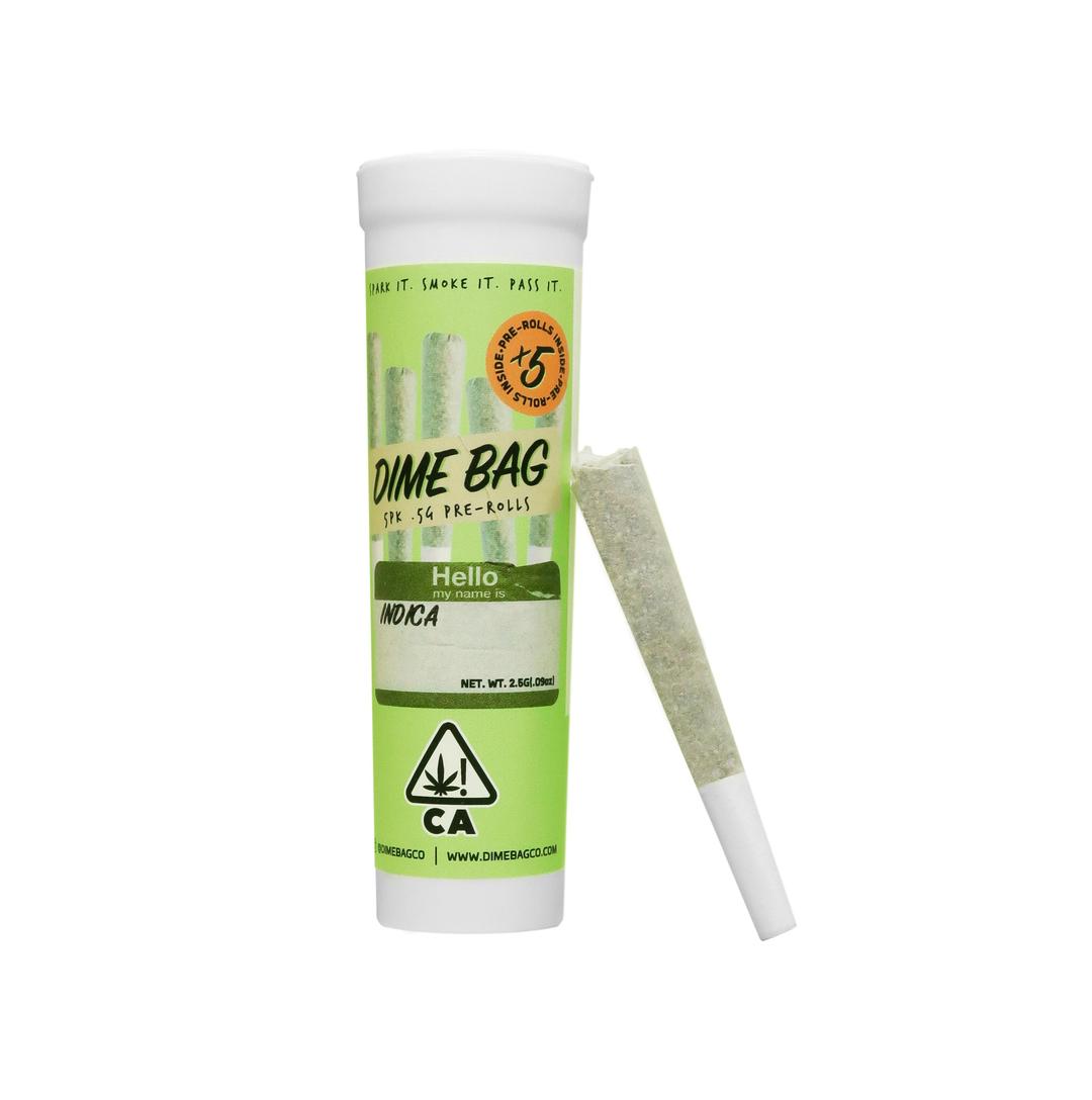Dime Bag | Ape Diesel Indica 5pk Pre-rolls (2.5g)