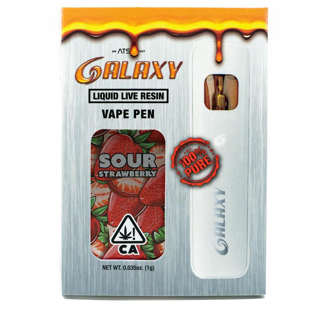 Sour Strawberry 100% Live Resin Rechargeable Disposable (Sativa) - OK