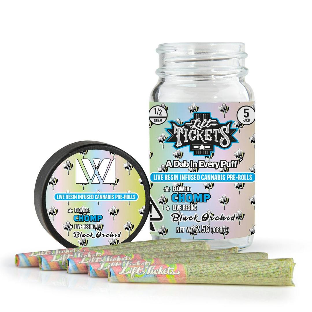 Chomp x Black Orchid - Infused Pre-Roll 5-Pack