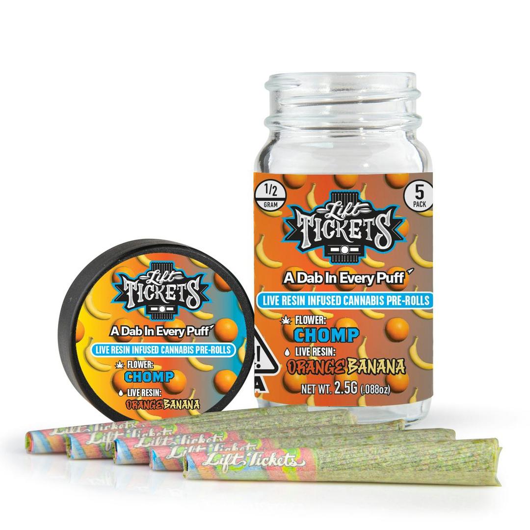Chomp x Orange Banana - Infused Pre-Roll 5-Pack