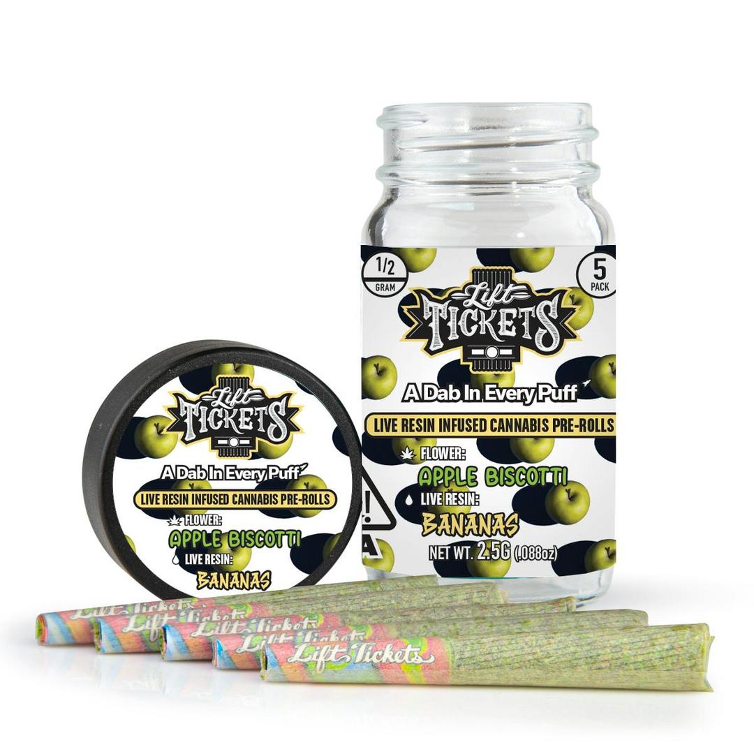 Apple Biscotti x Bananas - Infused Pre-Roll 5-Pack