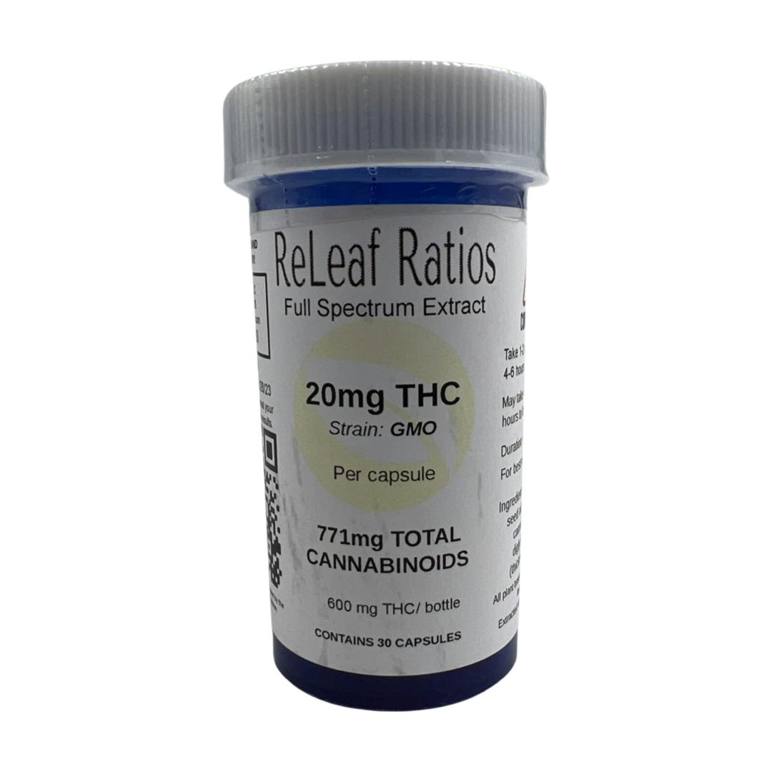 20mg THC Capsules (30 Per Bottle)