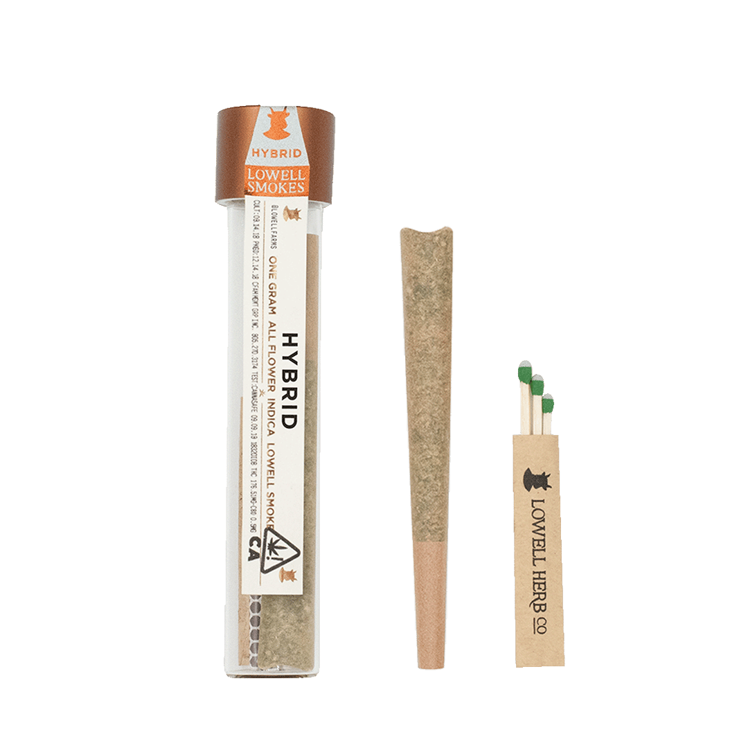 Lowell Smokes | 1g Pre-Roll | Orange Valley Cookies Hybrid