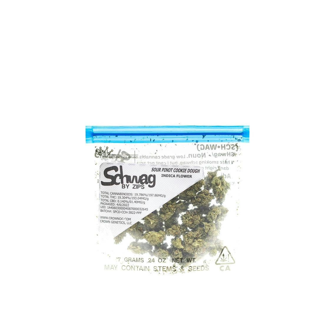 Schwag By Zips Sour Pinot Cookie Dough Quarter 7G