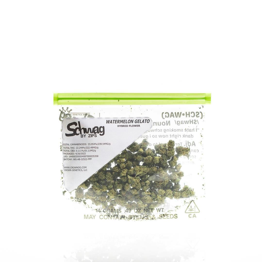 Schwag By Zips Watermelon Gelato Half Quarters 7G