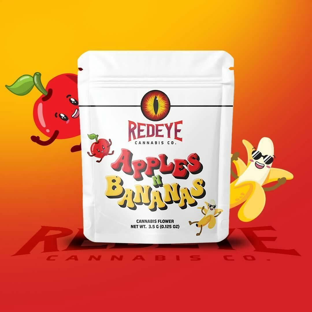 Redeye Cannabis: Apples & Bananas 3.5g Package