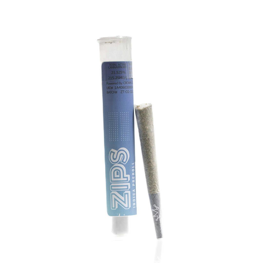 Zips By Crown Zweet Tartz PreRoll 1G