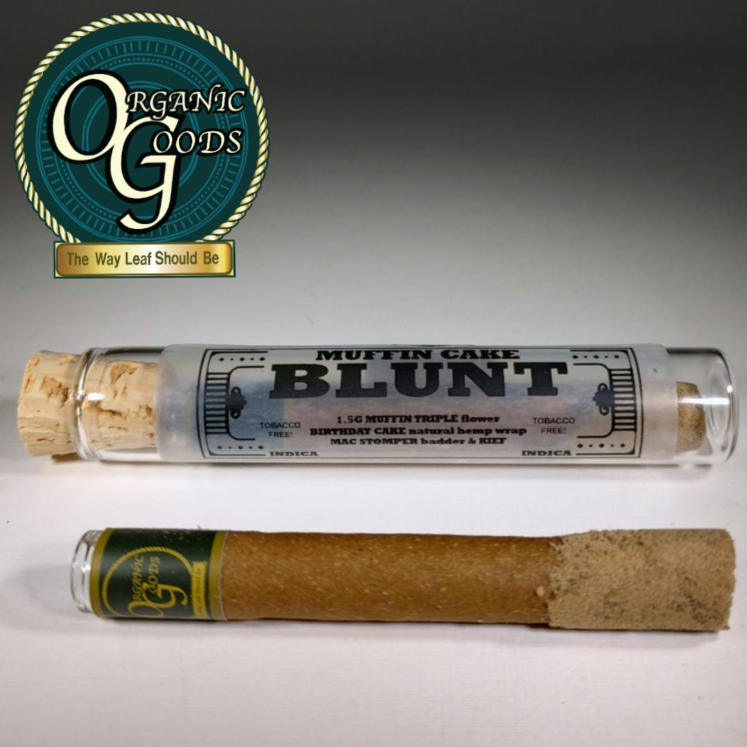 Muffin Cake TF Blunt Dipped with Badder & Kief 1.5g