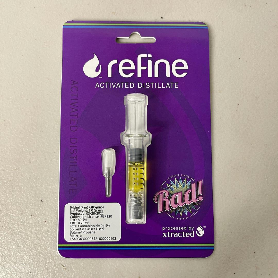Original (Raw) RAD Distillate Syringe