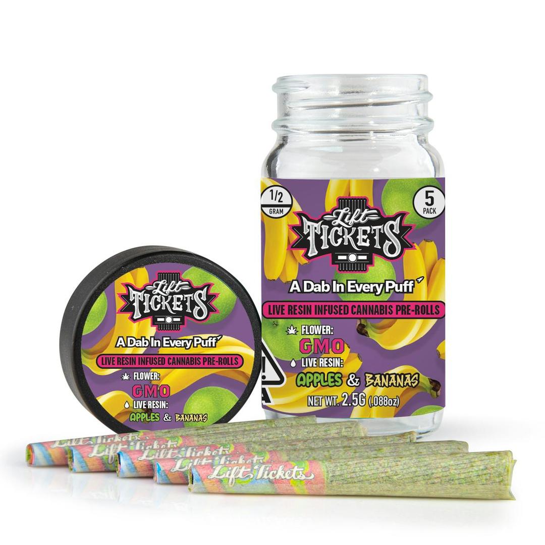 GMO x Apples & Bananas - Infused Pre-Roll 5-Pack