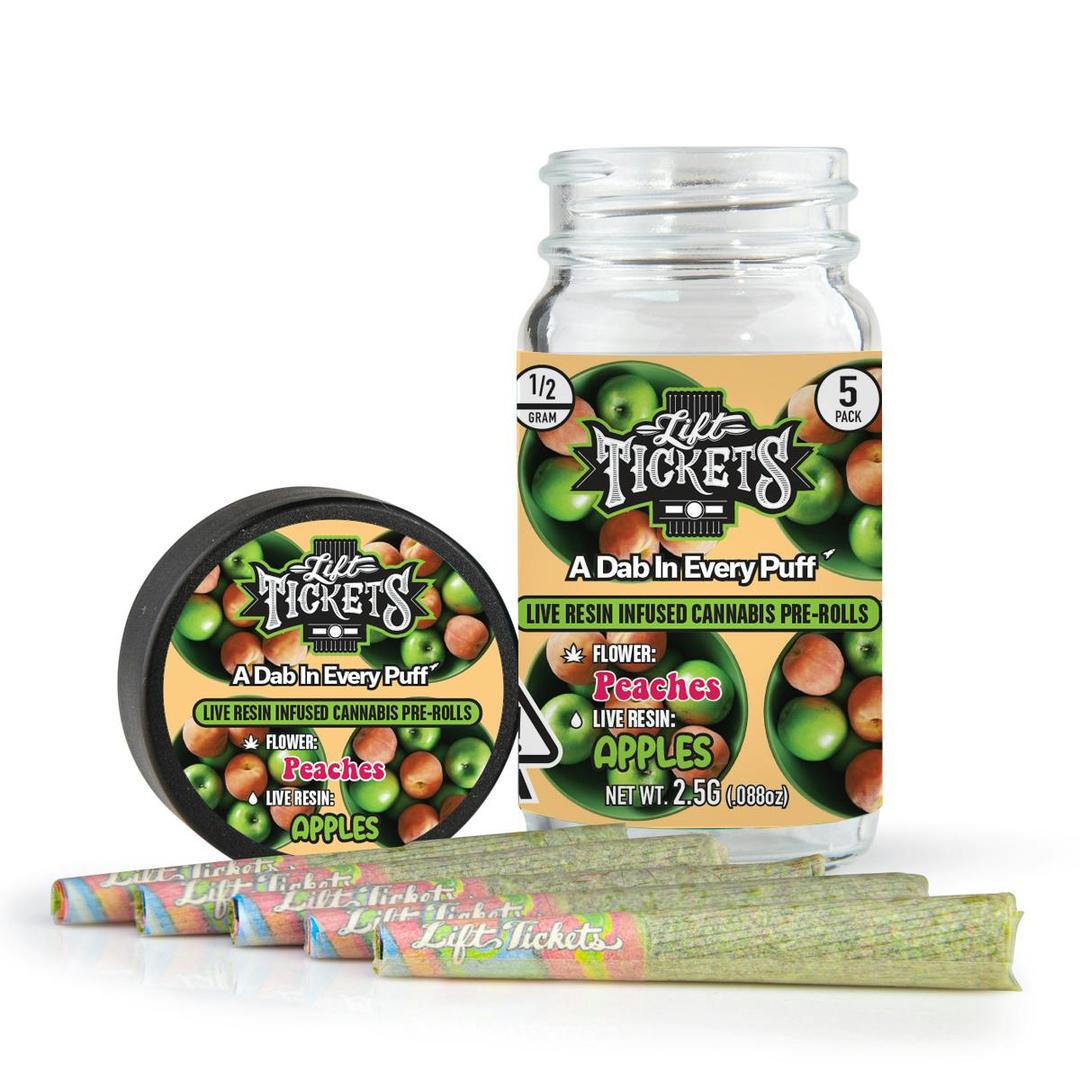 Peaches x Apples - Infused Pre-Roll 5-Pack