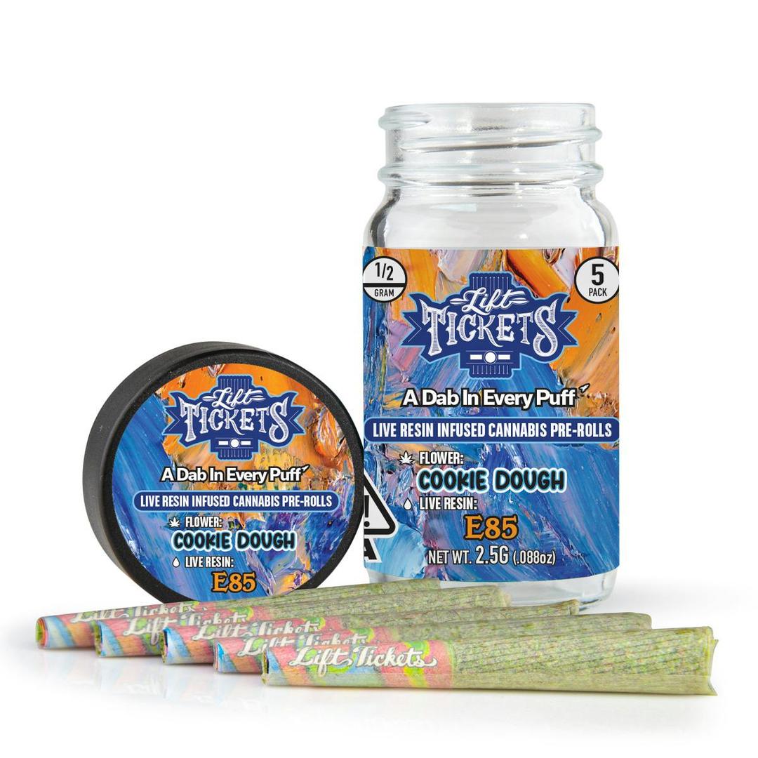 Cookie Dough x E85 - Infused Pre-Roll 5-Pack