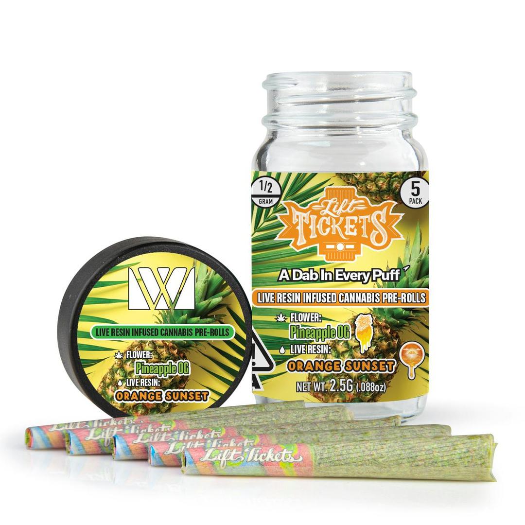 Pineapple OG x Orange Sunset - Infused Pre-Roll 5-Pack