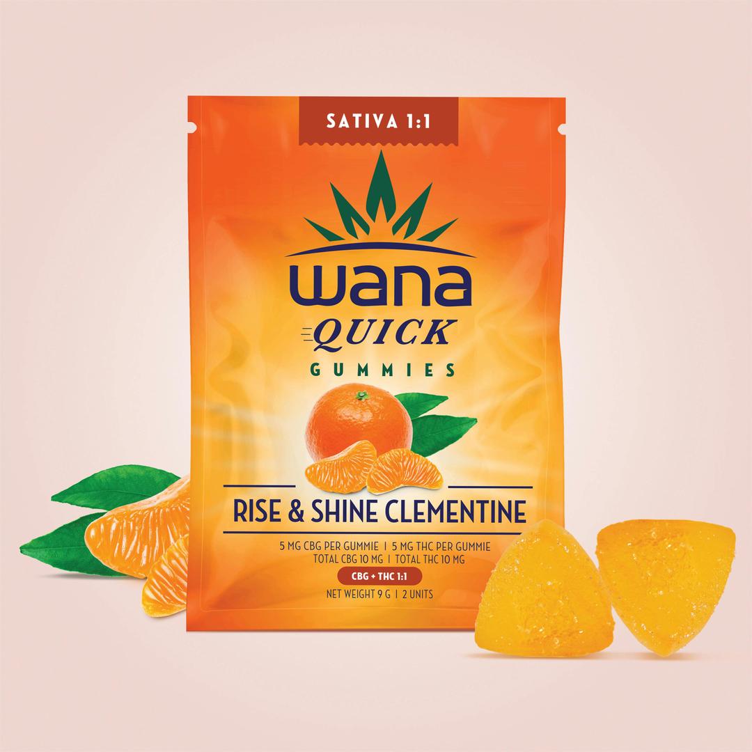 Wana Quick CBG Rise & Shine Clementine 1:1 Sativa