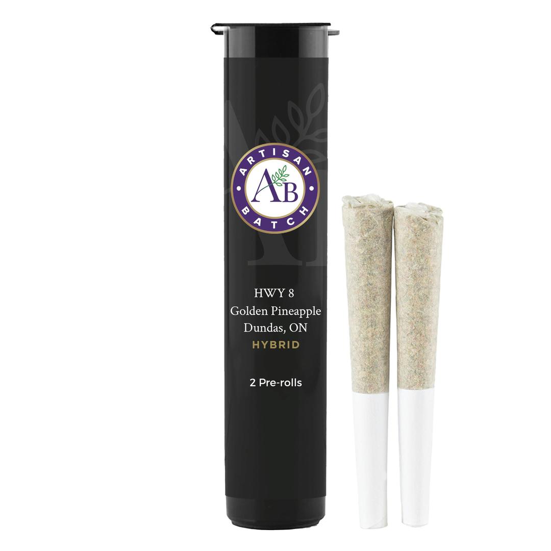 HWY 8 Golden Pineapple Pre-Rolls - 2 pack