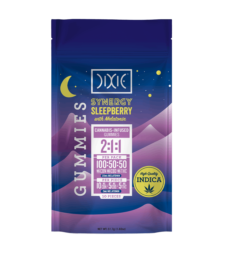 SYNERGY Sleepberry 2:1:1 CBN:CBD:THC Gummies