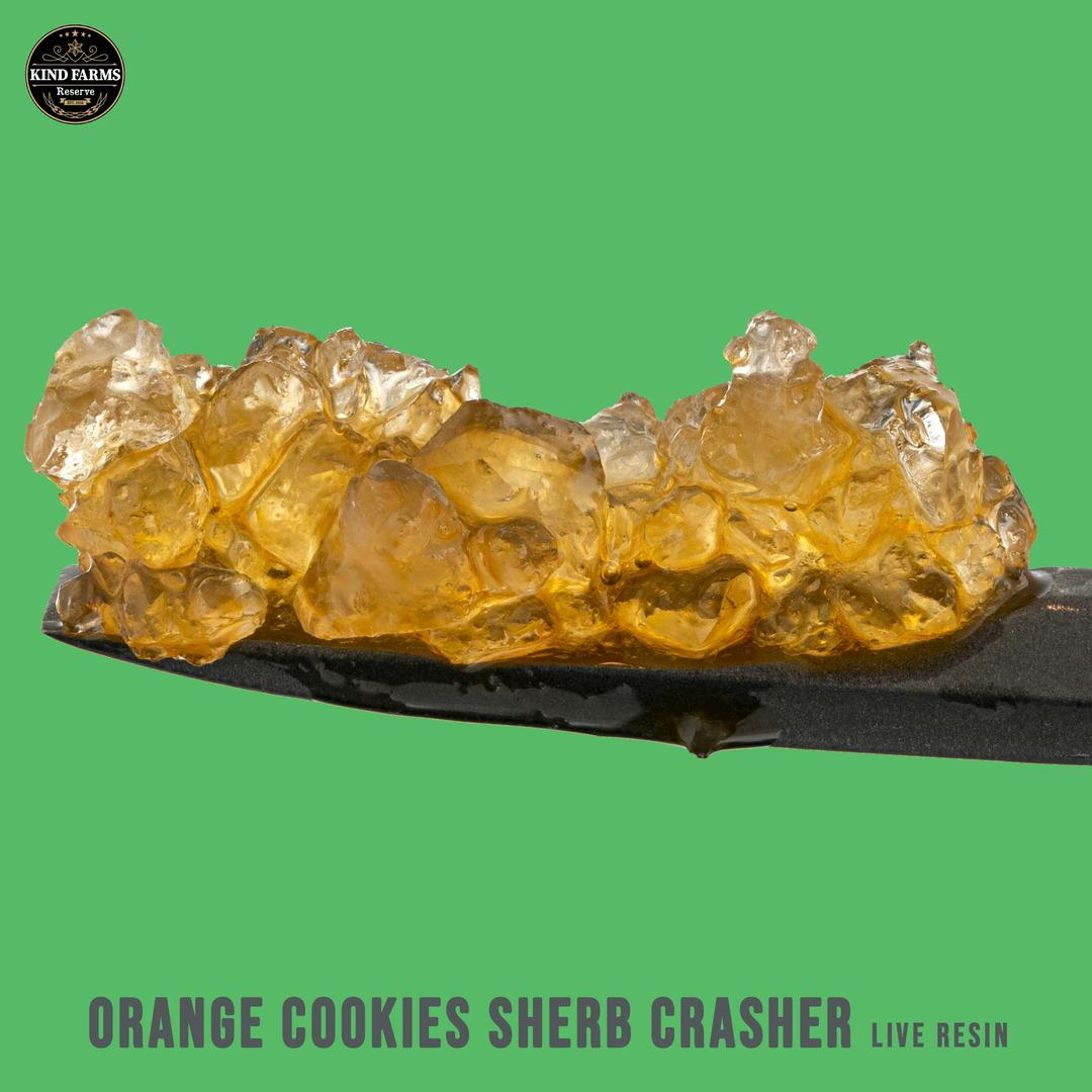 Orange Cookies x Sherb Crasher Live Resin - Kind Farms Reserve