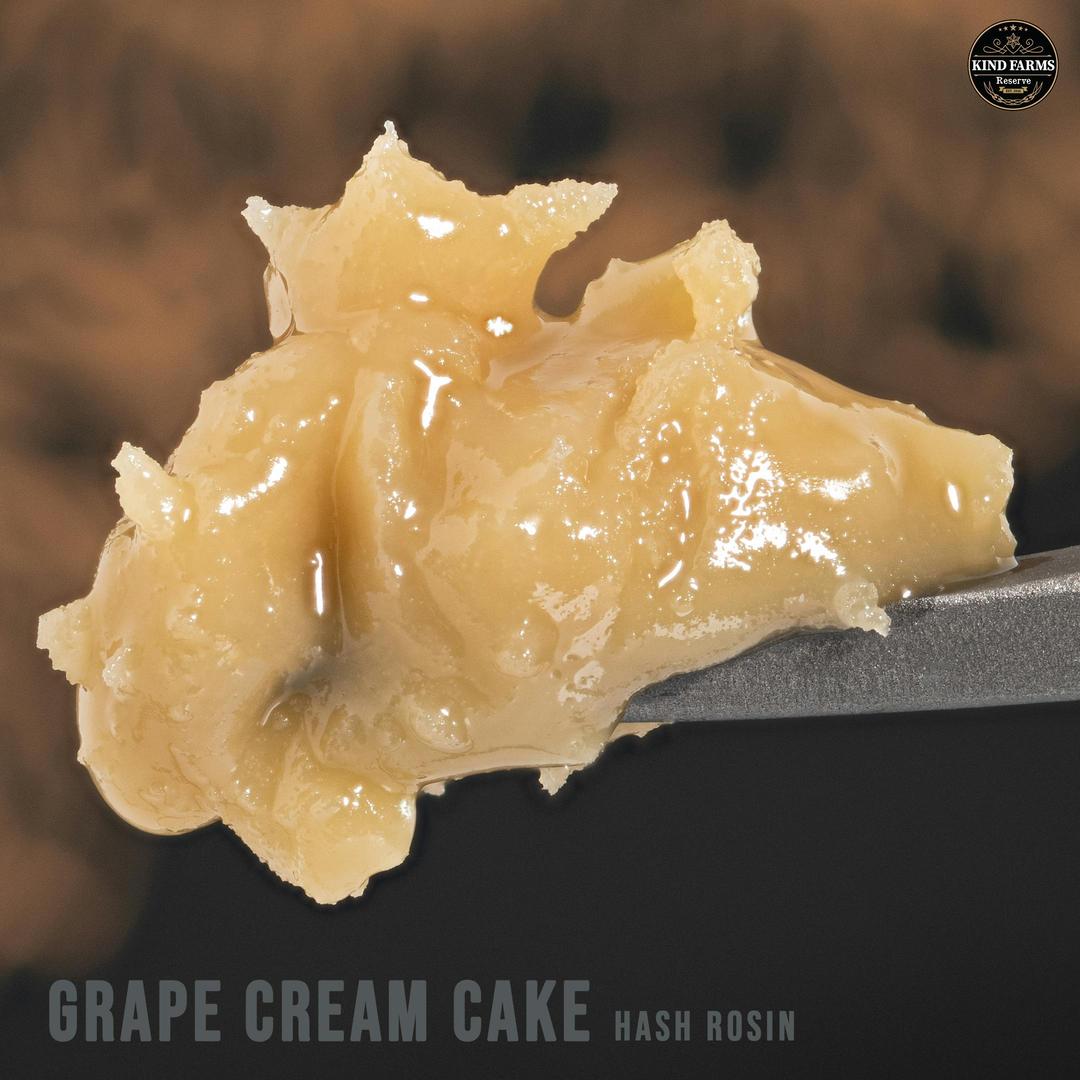 Grape Cream Cake Live Hash Rosin - Kind Farms Reserve
