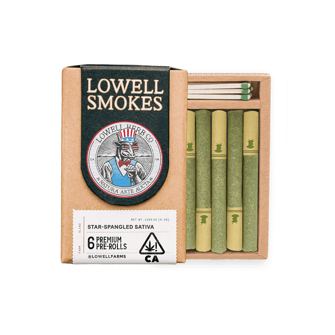 Lowell Smokes | 3.5g Pre-Roll Pack | Star Spangled Sativa