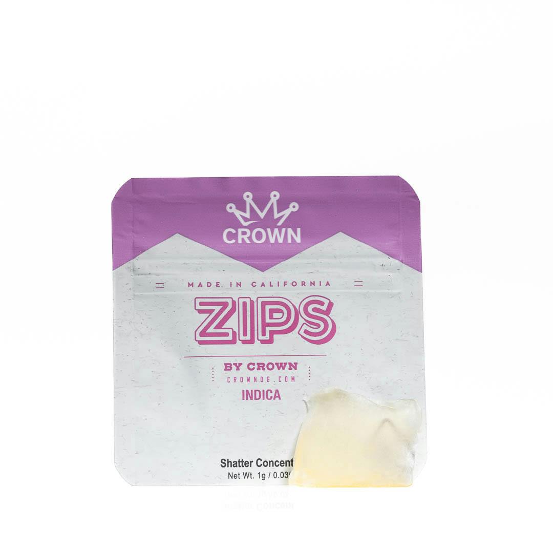 Zips By Crown Bubba Kush Shatter 1G