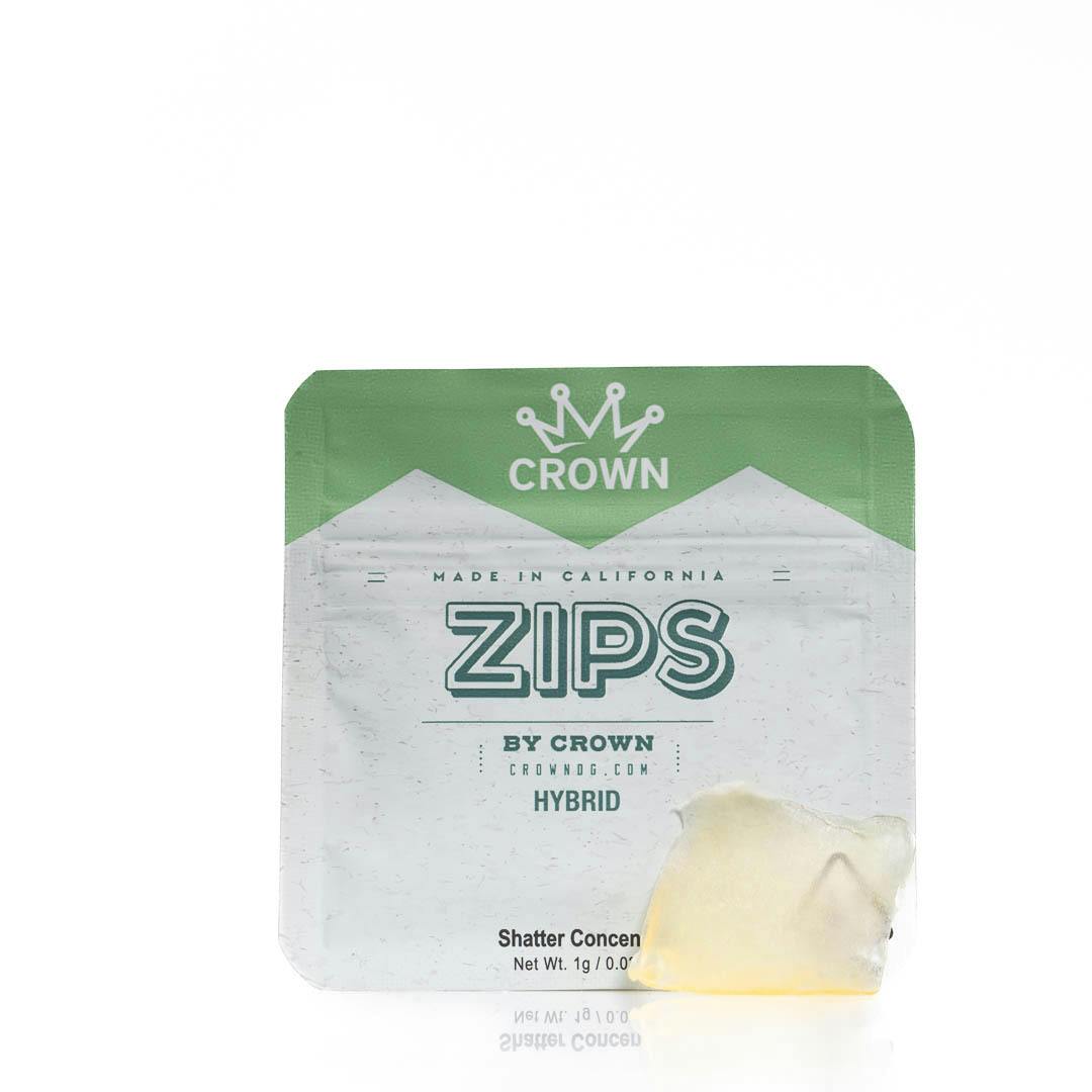 Zips By Crown White Fire Shatter 1G