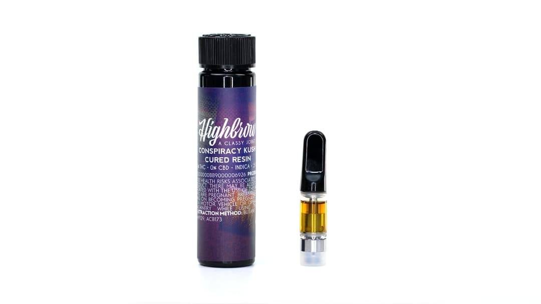 Highbrow Conspiracy Kush Cured Resin Cartridge 0.5g