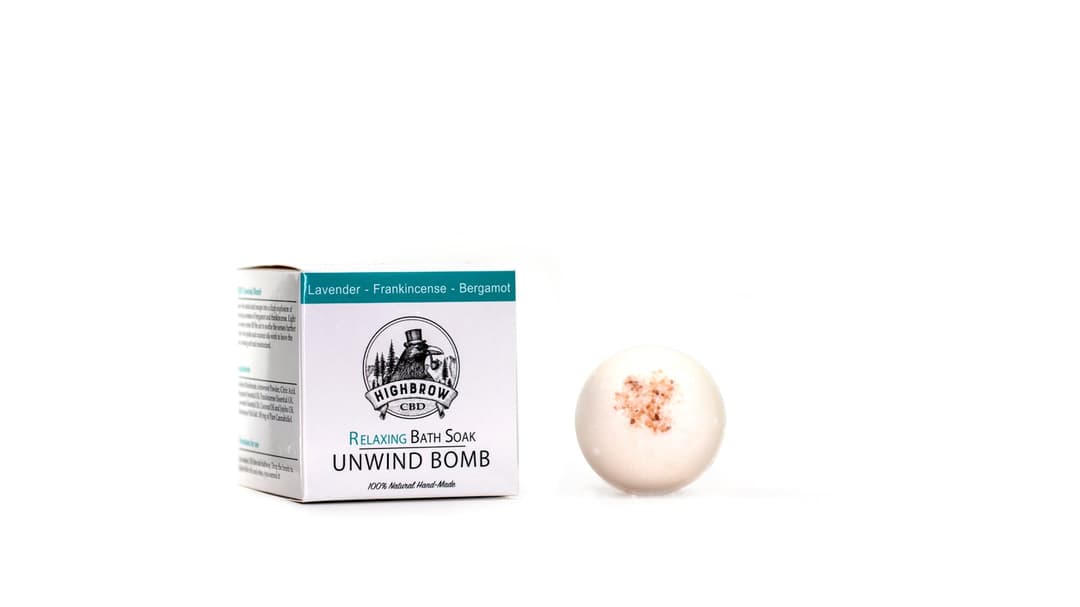 Highbrow Unwind CBD Bath Bomb 100mg
