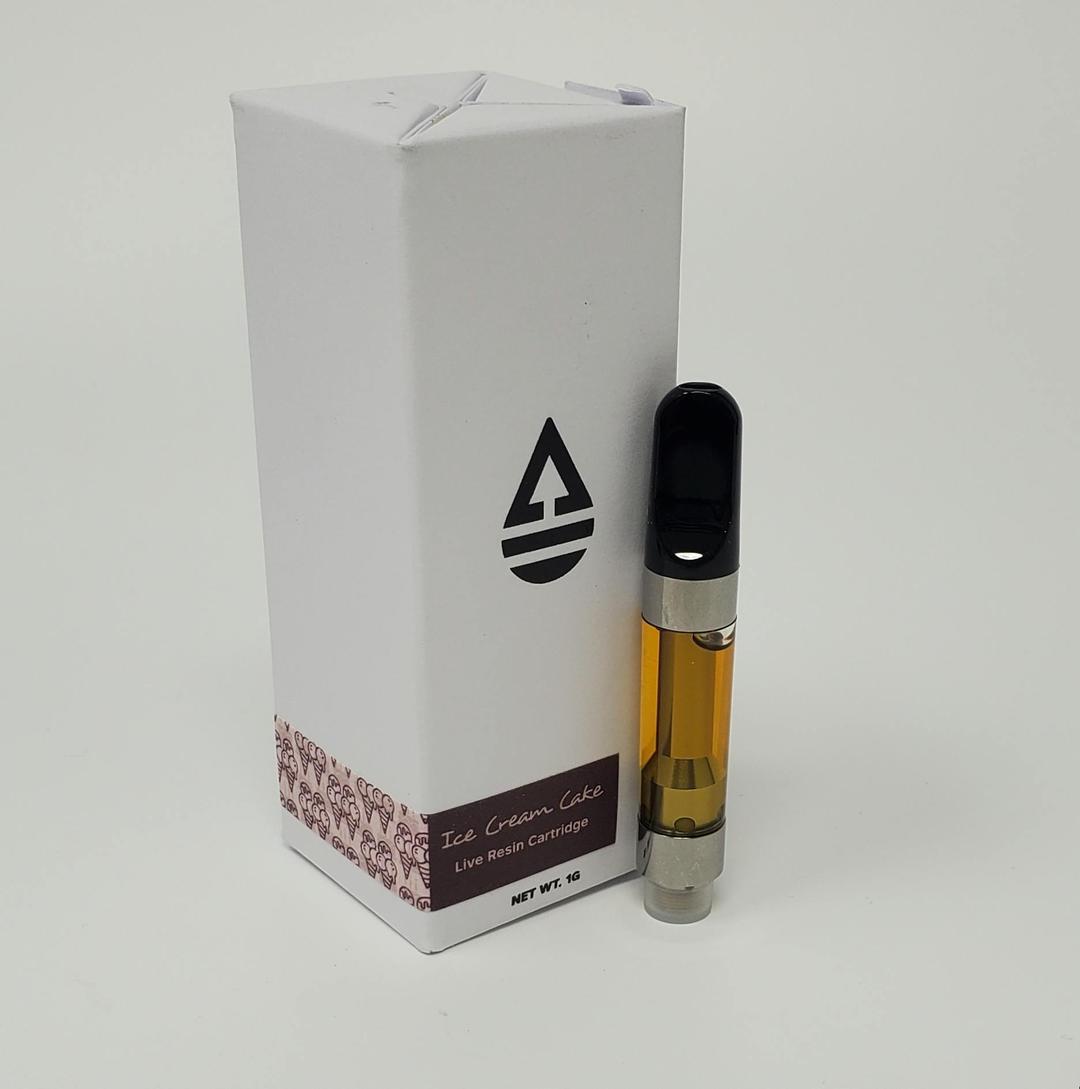 1 Gram 100% Live Resin Cartridge | Ice Cream Cake