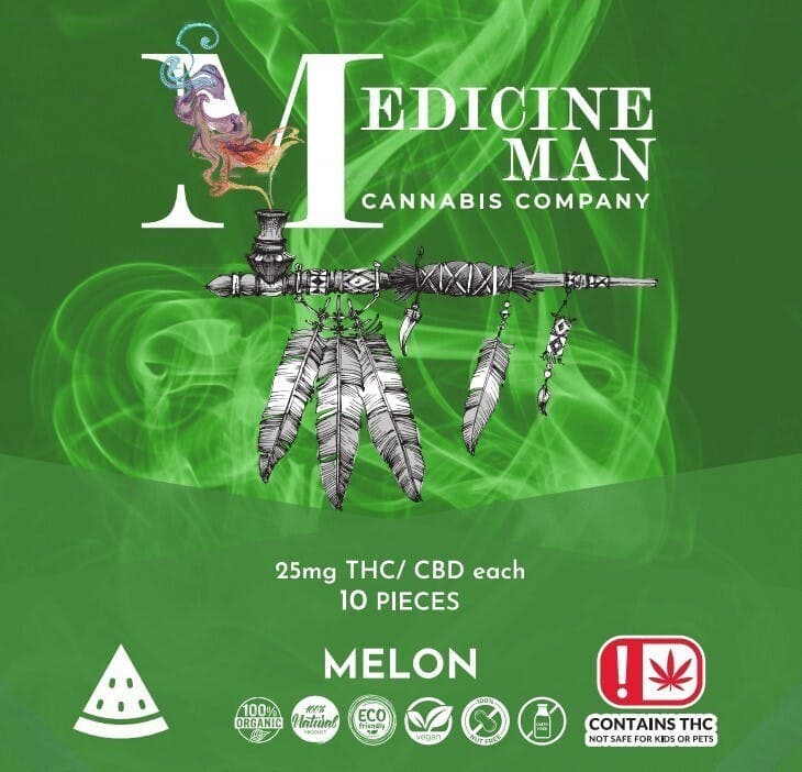 Medicine Man Gummies 50mg- Sour Wonder Watermelon