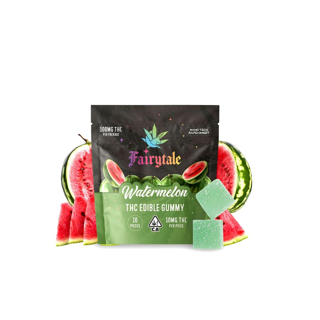 FAIRYTALE EDIBLES | "Watermelon" 100MG Total, 100% VEGAN, NANO THC!