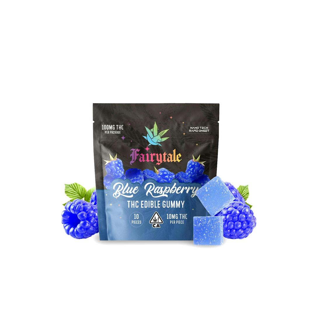 FAIRYTALE EDIBLES | "Blue Raspberry" 100MG Total, 100% VEGAN, NANO THC!