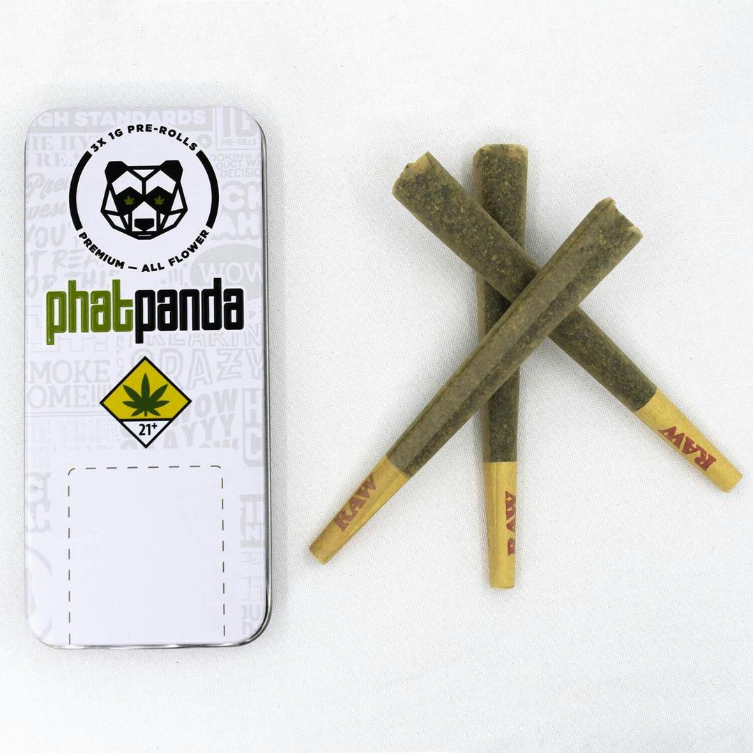 Sunset Sherbert Panda Tin Pre-Roll Pack (3 x 1g)