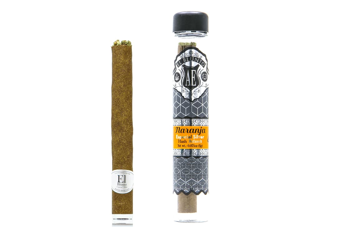 El Blunto Especial Silver Naranja Hash Infused 2G Cannabis Cigar [blunt]