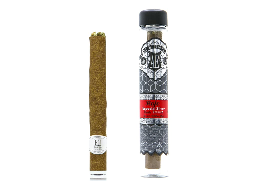 El Blunto Especial Silver Rojo Hash Infused 2G Cannabis Cigar [blunt]