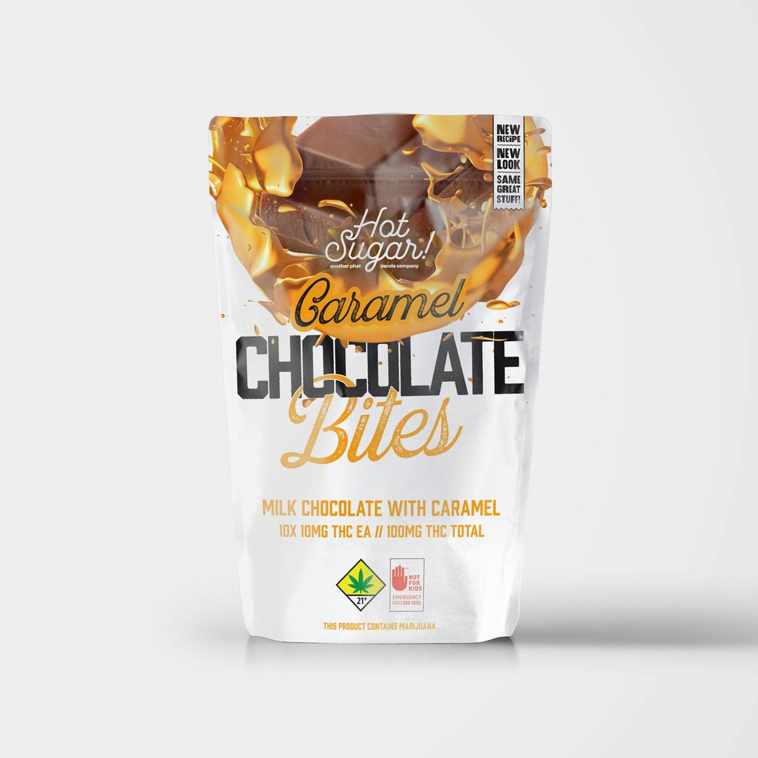 Sativa Live Resin Chocolate Covered Caramel Bites (100mg)