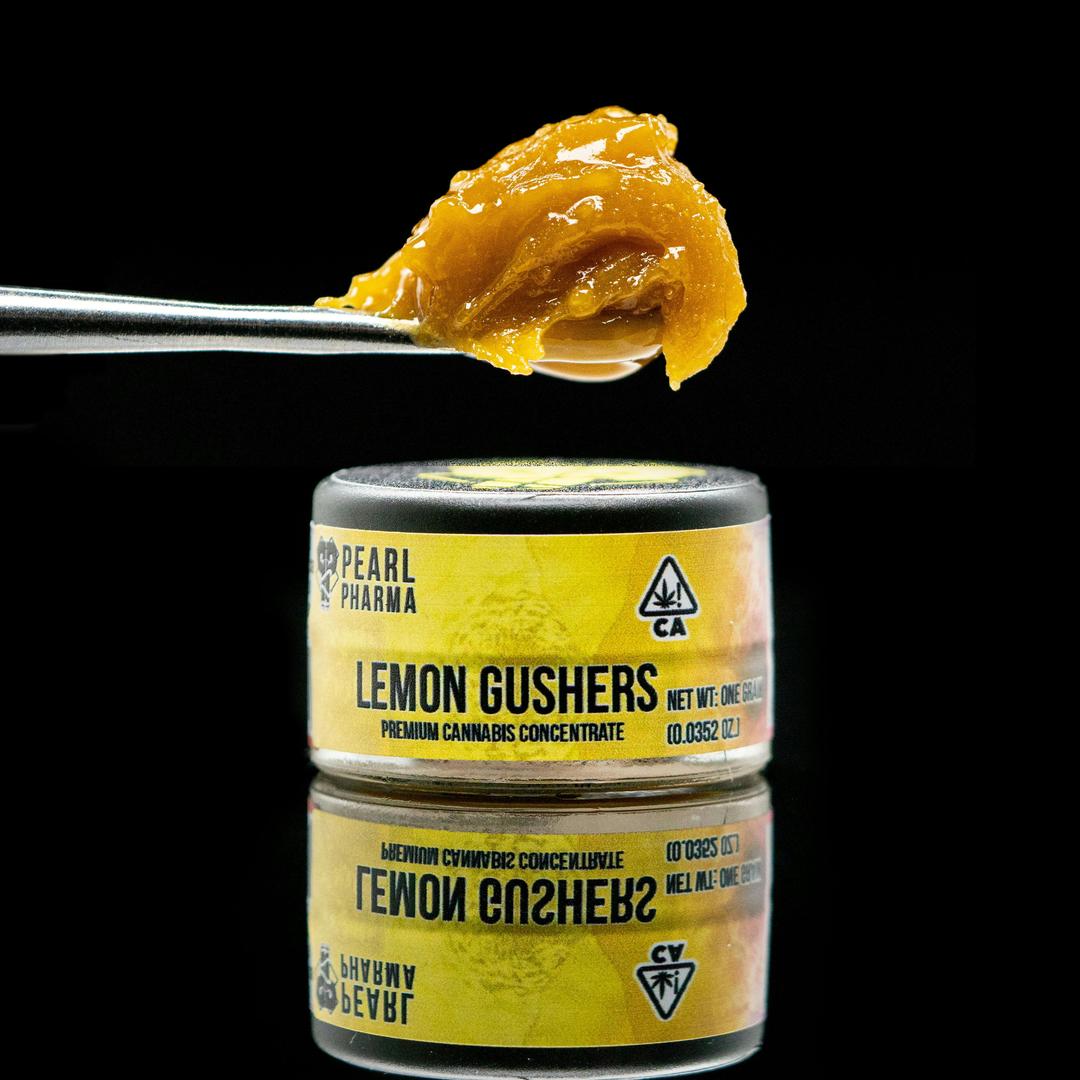 Lemon Gushers Cured Resin