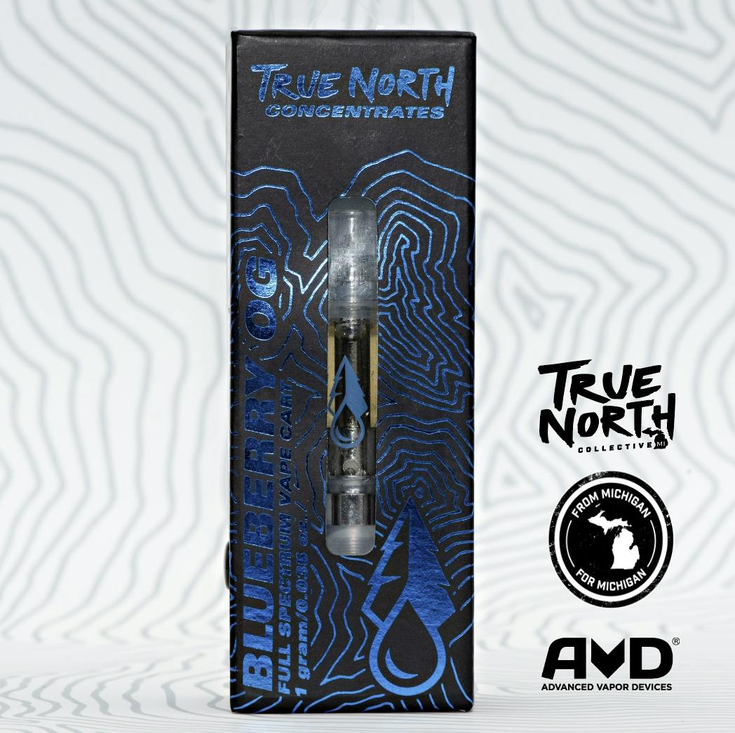 True North Collective: Blueberry OG - 1g Cannabis Terpene Vape Cart