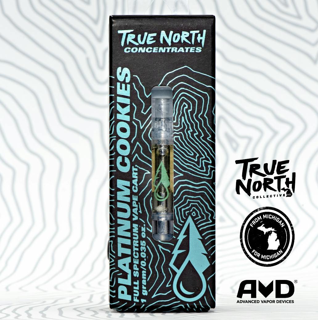 True North Collective: Platinum Cookies - 1g Cannabis Terpene Vape Cart