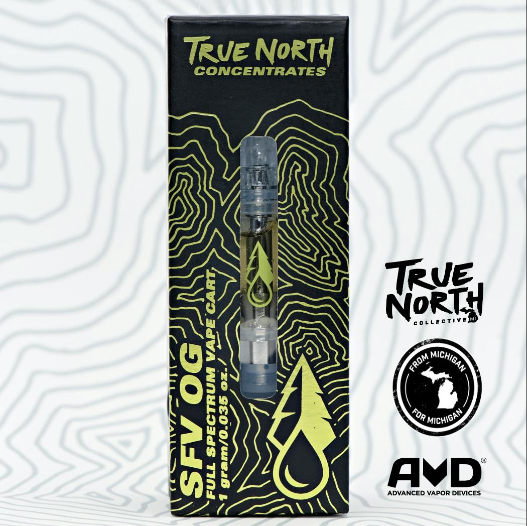 True North Collective: SFV OG - 1g Cannabis Terpene Vape Cart