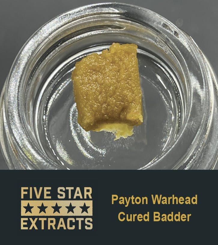 Five Star Extracts: Payton Warhead - 1 Gram Cured Badder
