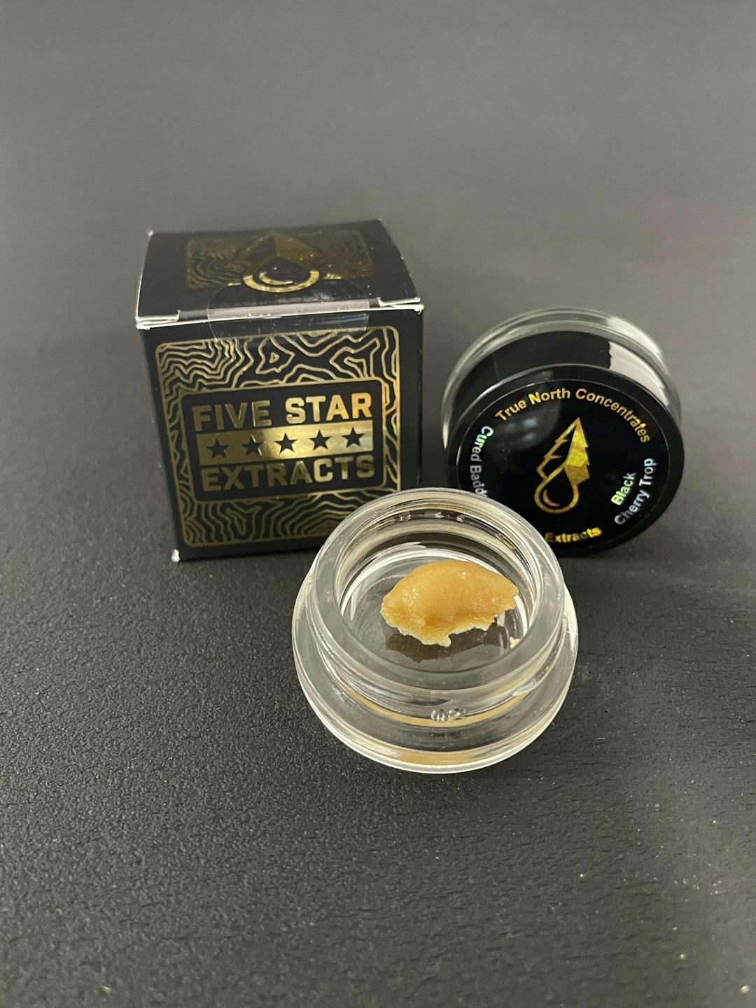 Five Star Extracts: Black Cherry Trop - 1 Gram Cured Badder