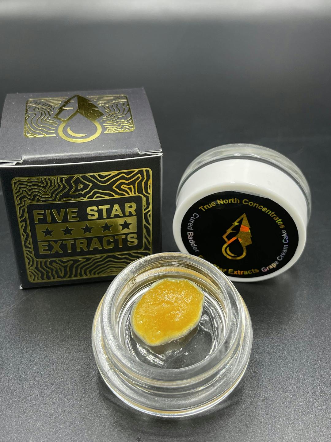 Five Star Extracts: Grape Cream Cake - 1 Gram Cured Badder