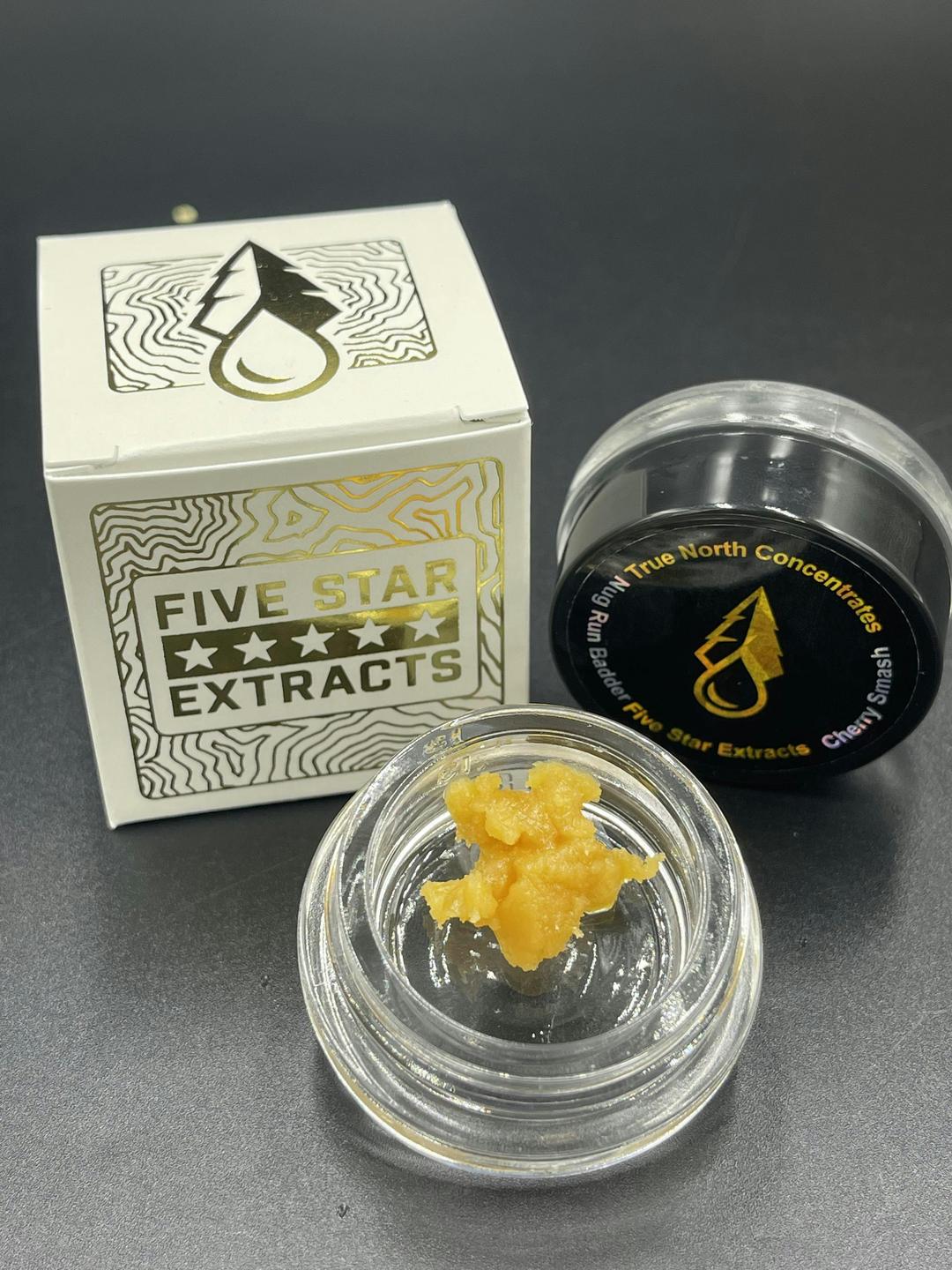 Five Star Extracts: Cherry Smash - 1 Gram Nug Run Badder