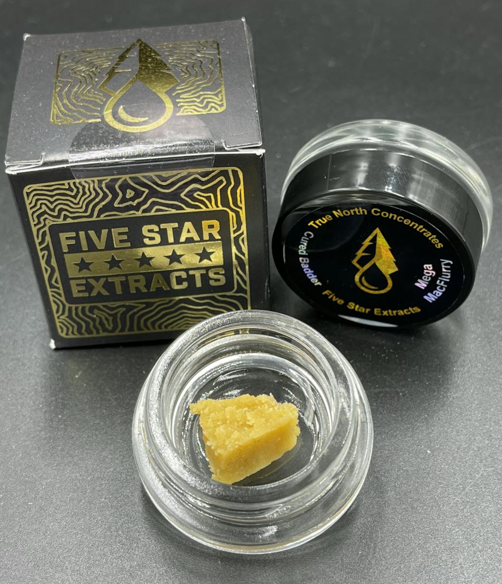 Five Star Extracts: Mega MacFlurry - 1 Gram Cured Badder