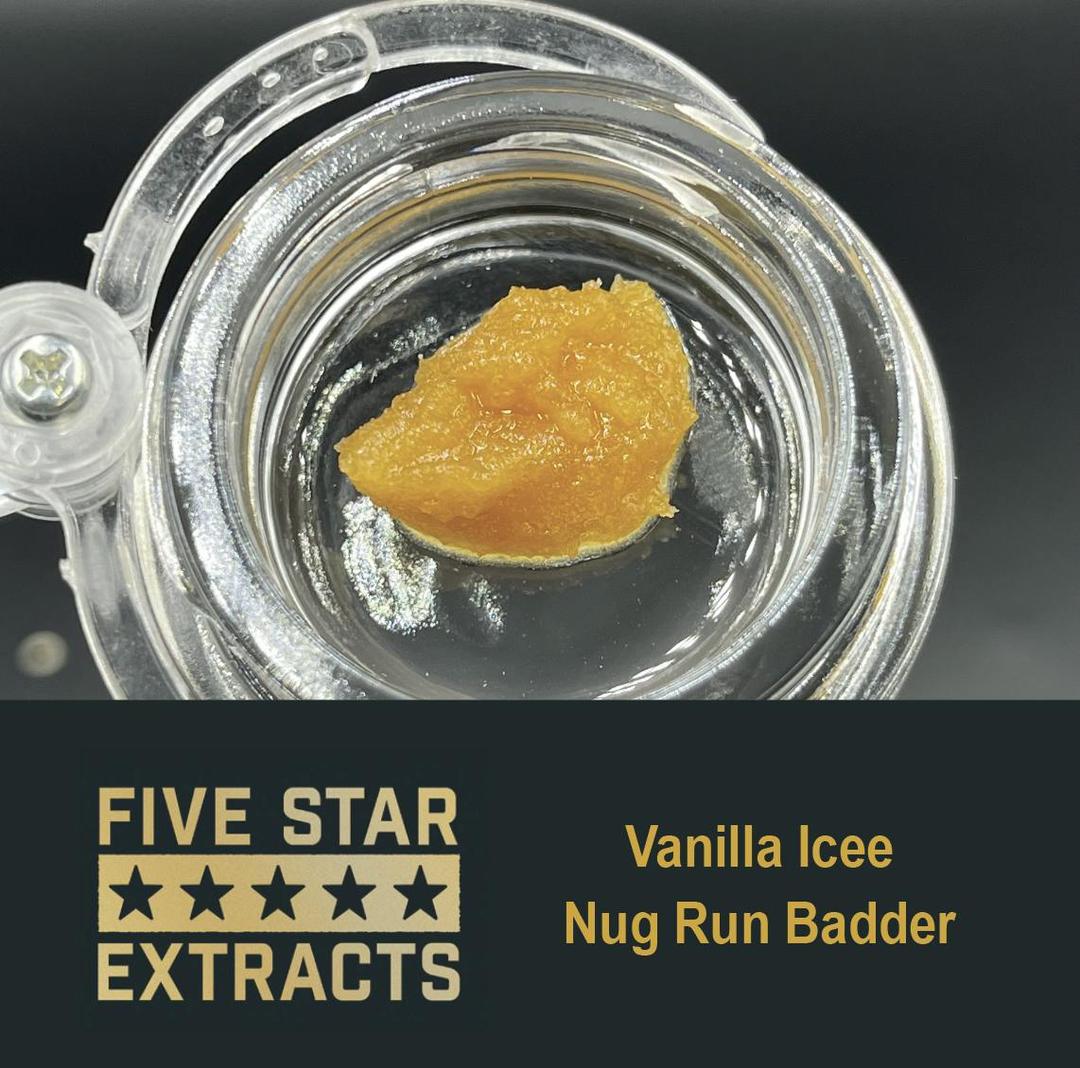 Five Star Extracts: Vanilla Icee - 1 Gram Nug Run Badder