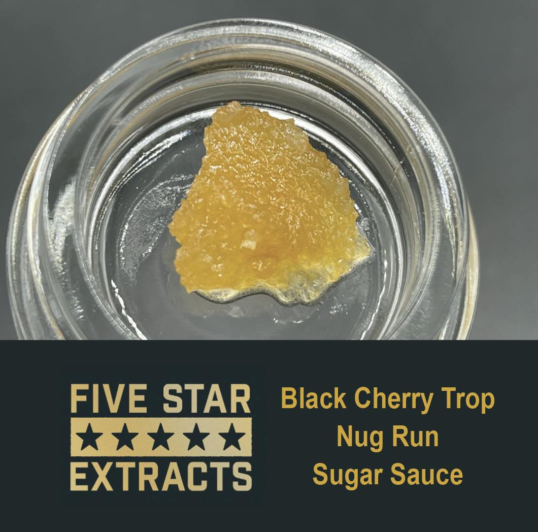 Five Star Extracts: Black Cherry Trop- 1 Gram Nug Run Sugar Sauce