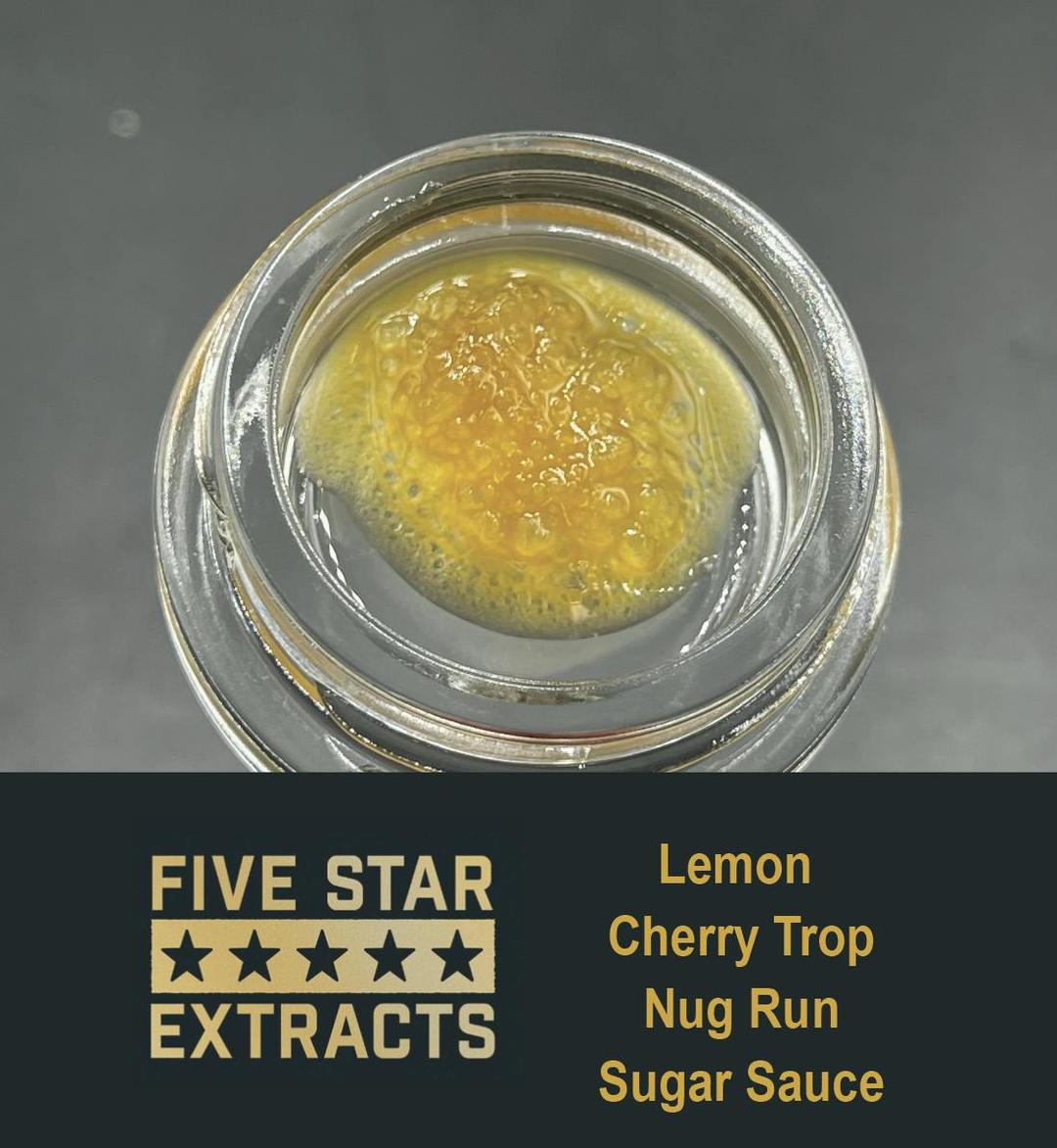 Five Star Extracts: Lemon Cherry Trop - 1 Gram Nug Run Sugar Sauce