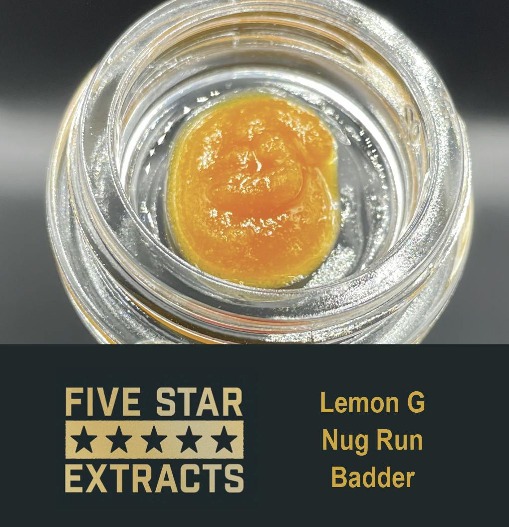 Five Star Extracts: Lemon G - 1 Gram Nug Run Badder
